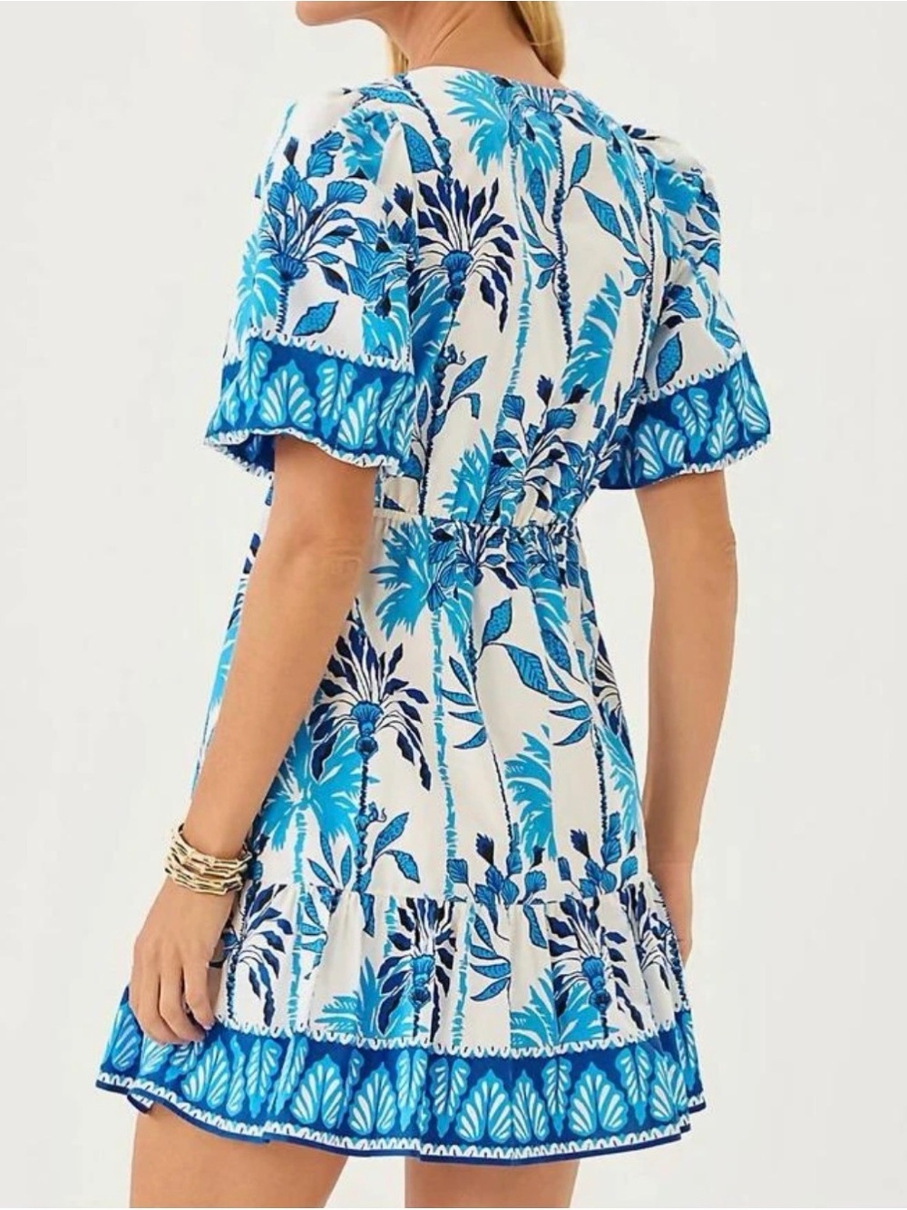 NWT Lilly Pulitzer Kentlee Dress Coconut Swayin in the Breeze print - Picture 2 of 5